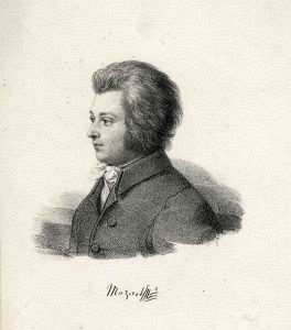 mozart karakalem