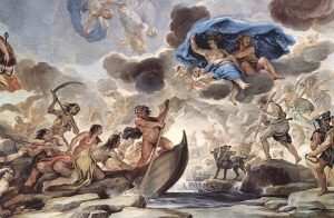 yunan mitolojisi tanrılar fresco mural charon
