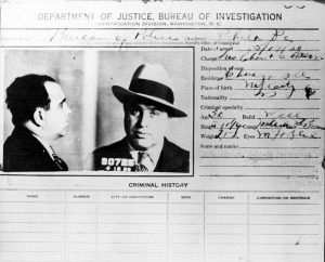 Al Capone arrest record card