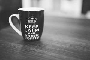keep calm and drink coffee finch