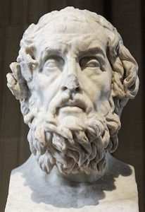 homeros büstü Louvre Müzesi