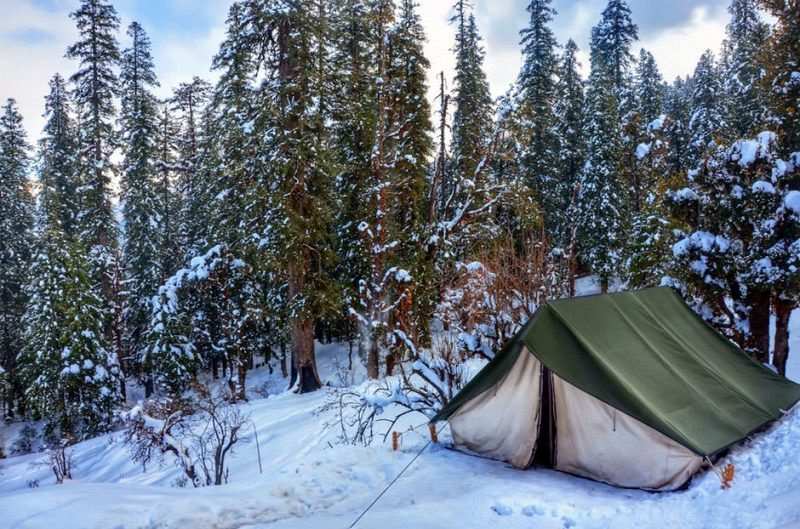 kışın kamp yapmak uyku tulumu seçimi