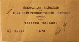 sinemacılar cemiyeti makbuz
