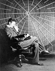 nikola tesla laboratuvarında
