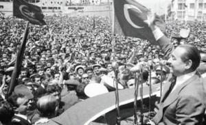 demokrat parti miting adnan menderes