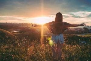 woman nature freedom wellness