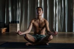 man meditation