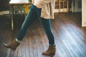 parisian parizyen boots cardigan denim