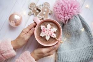 sıcak çikolata pembe hygge