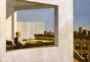 edward hopper office in a small city
