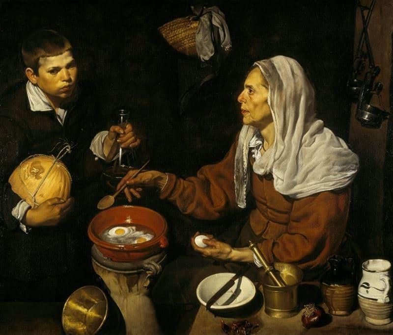 Diego Velazquez yumurta pişiren yaşlı kadın