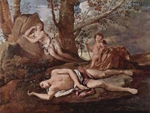 Eco e Narcissus (Ekho ve Narkissos), Nicolas Poussin, 1629-1630