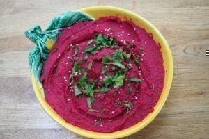 pancarlı humus tahin meze