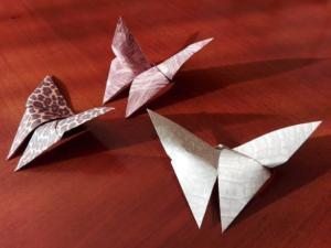 origami kelebekler