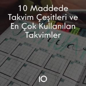 takvim çeşitleri