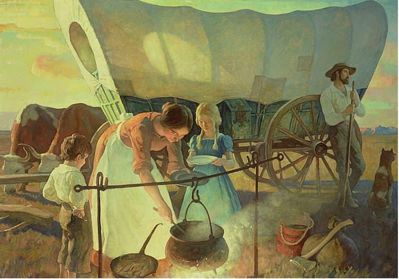 Seeking The New Home, Newell Convers Wyeth 