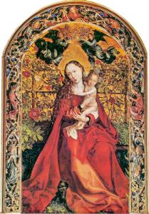 Martin Schongauer (1469-1491) / The Madonna of the Rose Garden
