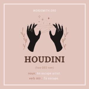 harry houdini afiş